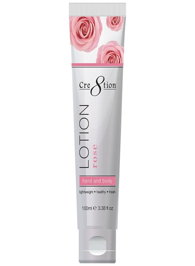 Cre8tion Spa Rose Hand & Body Lotion, Luxurious Lightweight Moisturizer for Silky, Smooth Skin, 3.3 Fl Oz - Image 1