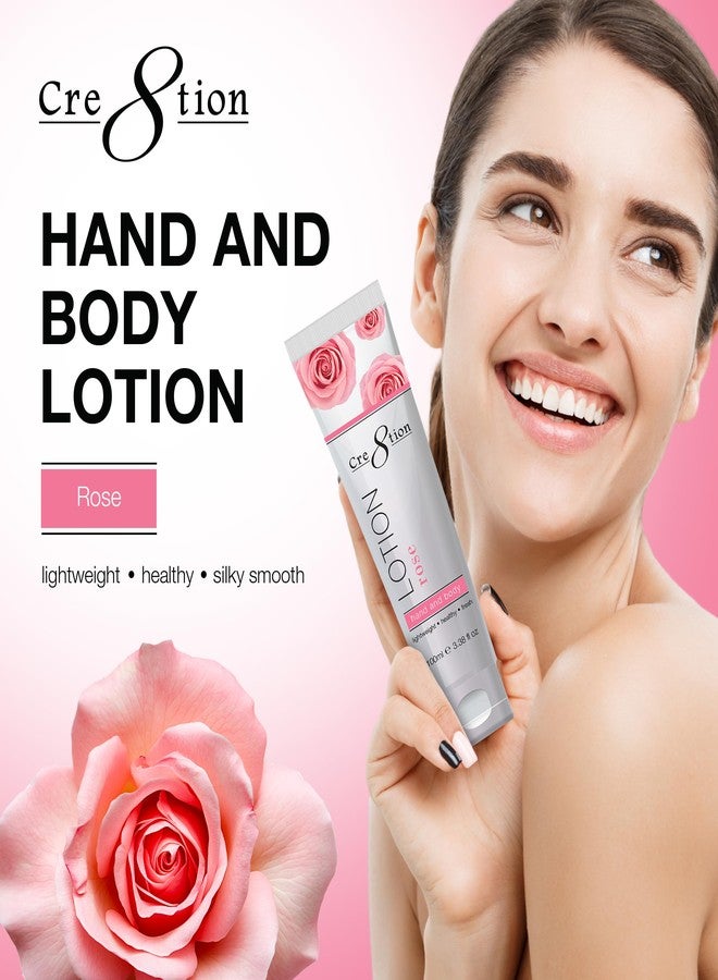 Cre8tion Spa Rose Hand & Body Lotion, Luxurious Lightweight Moisturizer for Silky, Smooth Skin, 3.3 Fl Oz - Image 2