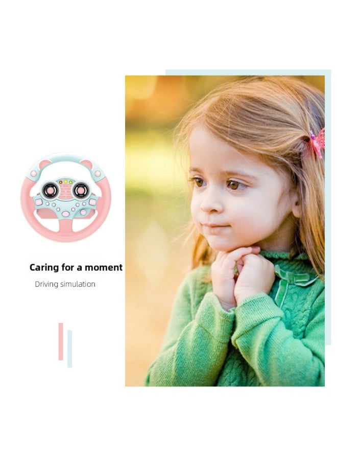 Shake The Sound Of The Same Co-pilot Steering Wheel With Base Simulation Driving Simulation Steering Wheel Baby Early Education With Base-Color:Ps-001 Chinese-steering Wheel With Base-yellow 514g