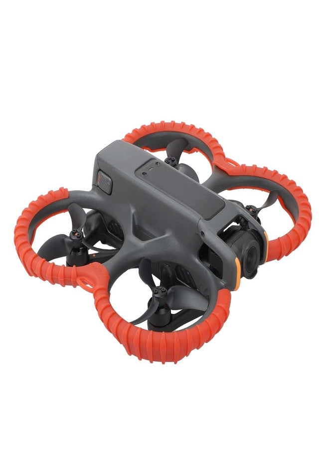 FSIDIWT Avata 2 Propeller Guard Protector, Anti-Collision Prop Bumper Silicone Protective Cover Ring for DJI Avata 2 Accessories (Red) - Image 1