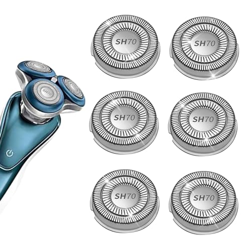 TGSBHIO SH70/71 Replacement Heads Blades Fit for Philips Norelco Series 7000, New Upgraded SH70 Double Blades for norelco 7000 Replacement Heads - Image 1