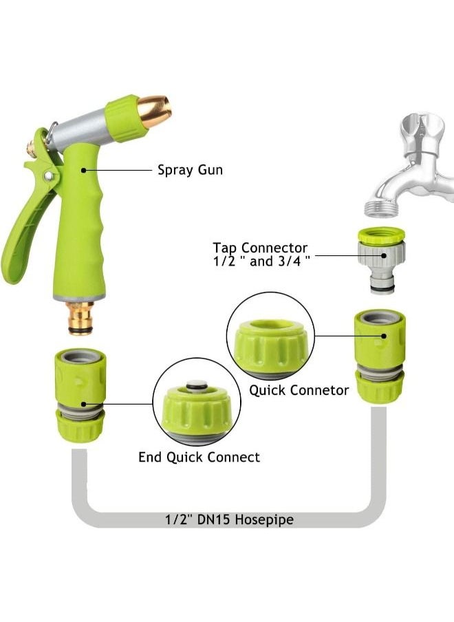 Plynox - Garden Hose Spray Nozzle Water Sprayer Gun Set - Image 1