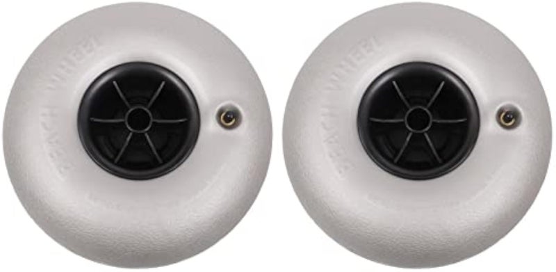 10" Beach Replacement Balloon Wheels Tires, Cart Tires with Axle Hole 20mm Perfect for Wheelbarrow Beach Buggy Kayak Trolley Dolly Canoe Carts Buggy 2-Pack (10 inch) - Image 3