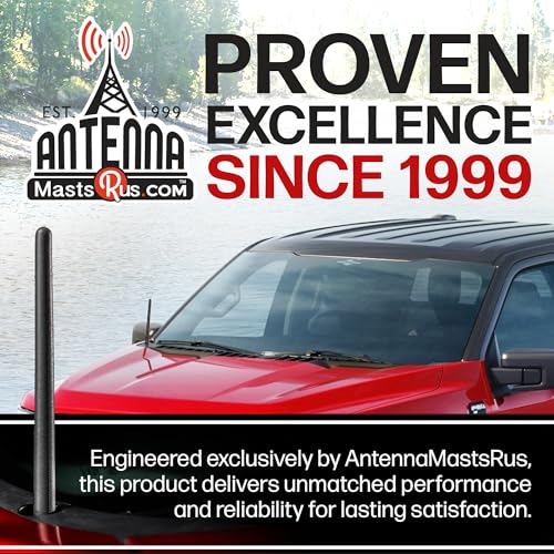 AntennaMastsRus - The Original 6 3/4 Inch is Compatible with Hummer H3 (2006-2010) - Car Wash Proof Short Rubber Antenna - Internal Copper Coil - Premium Reception - German Engineered - Image 2