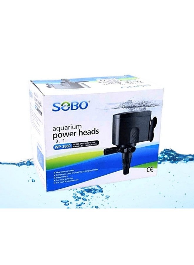 Vayinato Sobo Aquarium Submersible Pump Power Head (Wp-3880 | Power : 35W | Output : 2500L/H | Max Lifting Height : 1.8M) - Image 1