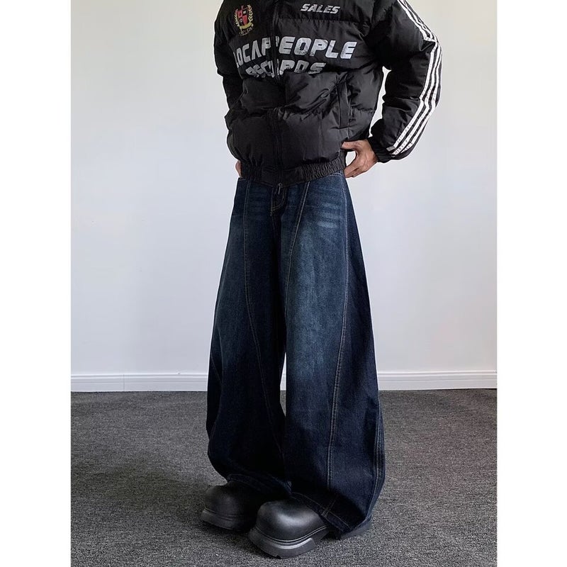 Unisex Classic Denim Jeans Loose Fit Daily Outdoor Wear - Image 2