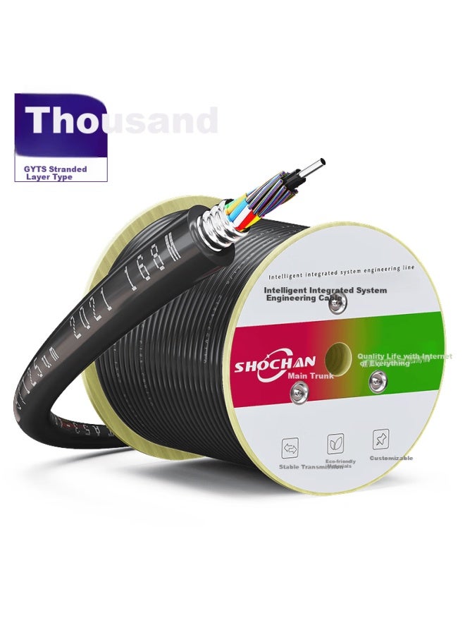 Shochan Sq-gyts-4b1.3 Outdoor Armored Optical Cable 4-core Single-mode Layered Twisted Fiber Aerial Pipeline Buried 1 Meter