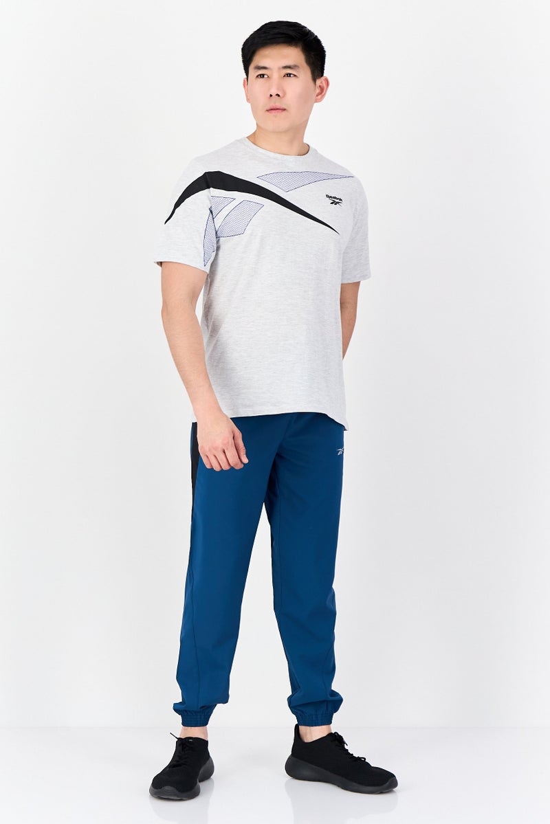 Reebok Men Sportswear Fit Short Sleeve Outdoor T-Shirt, Light Grey - Image 4