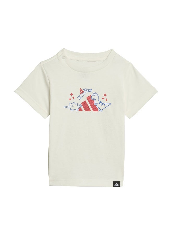Adidas Adidas I Adiraptor T White Graphic Tee (Short Sleeve) T-Shirts For Kids - Image 1