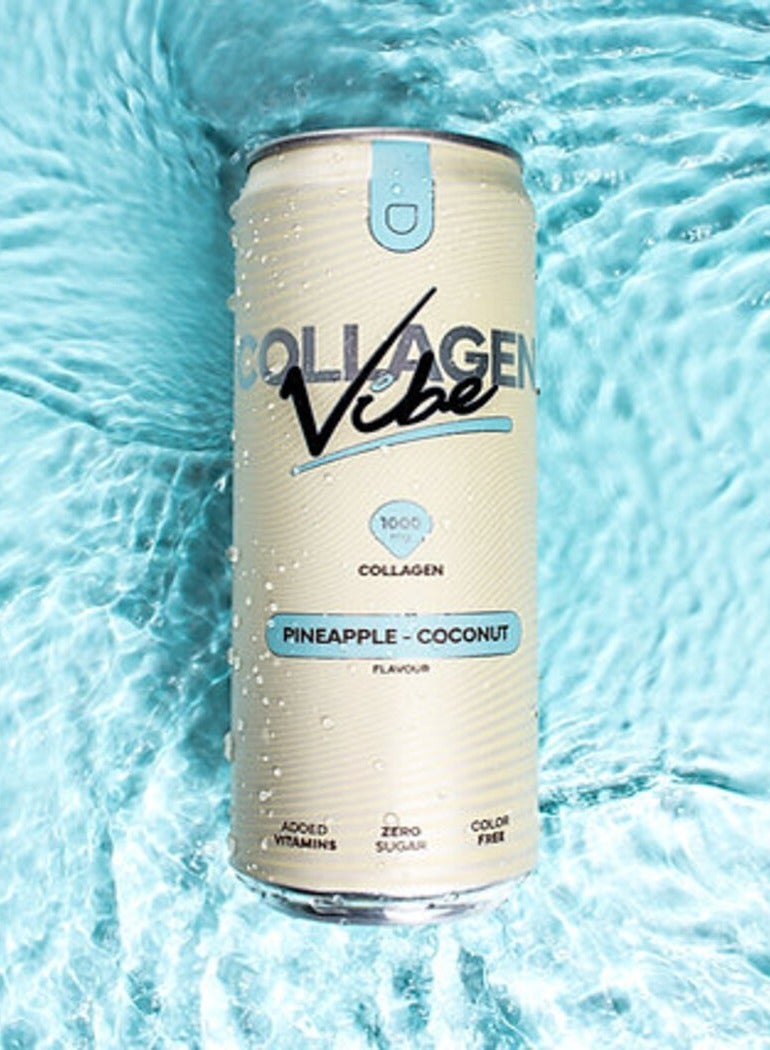 Nano Supps Collagen Vibe Drink Pineapple Coconut Flavor 330ml Pack of 24