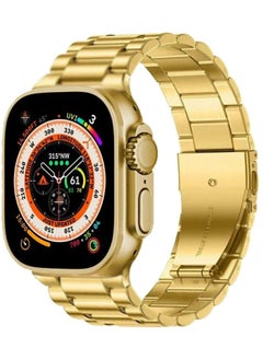 X99 Ultra Max Smart Watch, 3 Straps, Bluetooth, NFC, Wireless Charging, 49MM - Gold