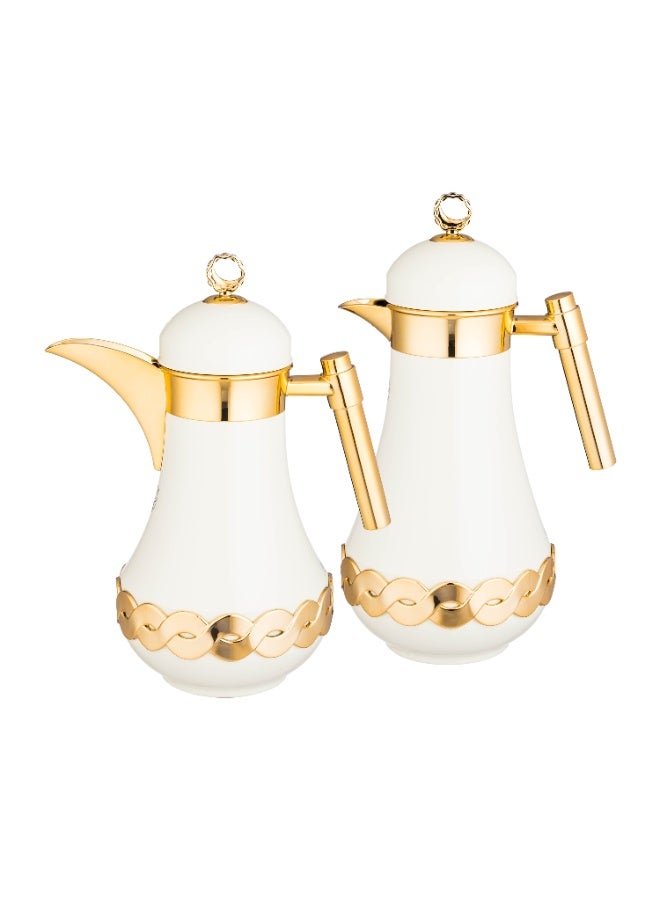 السيف  طقم ترامس جويلا من السيف مع لمسة فخامة و جمال من اللون الأبيض و الذهبي  اللامع و الجميل - Image 2