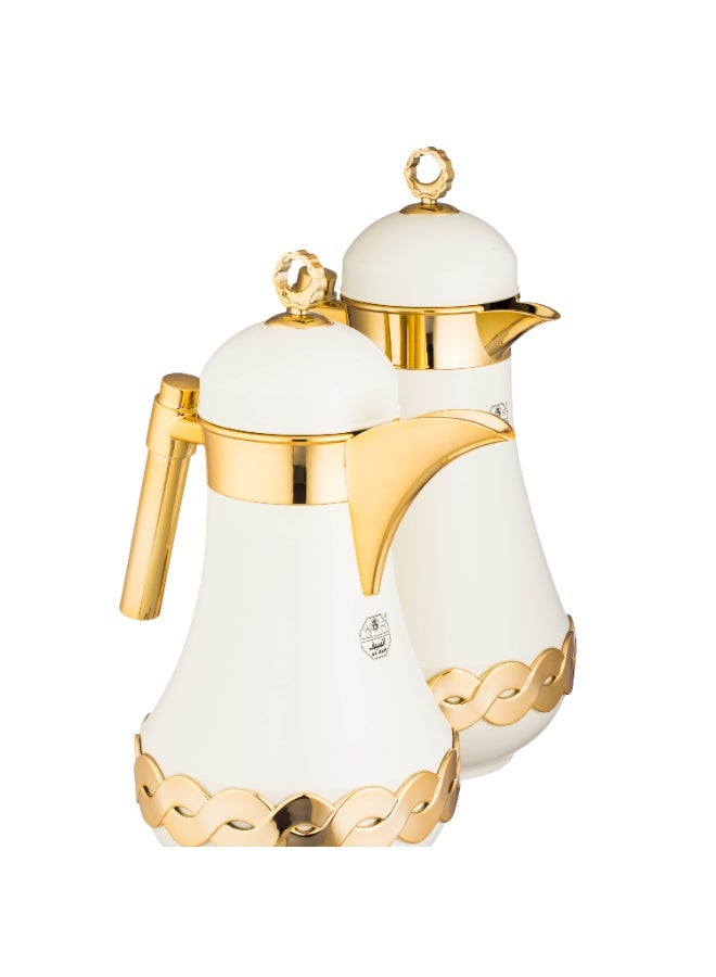 السيف  طقم ترامس جويلا من السيف مع لمسة فخامة و جمال من اللون الأبيض و الذهبي  اللامع و الجميل - Image 3