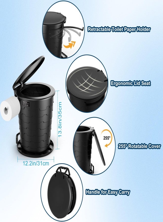 PAHTTO Camping Toilet,Height-adjustable Toilet, Portable Toilet for Camping, Car - Image 2