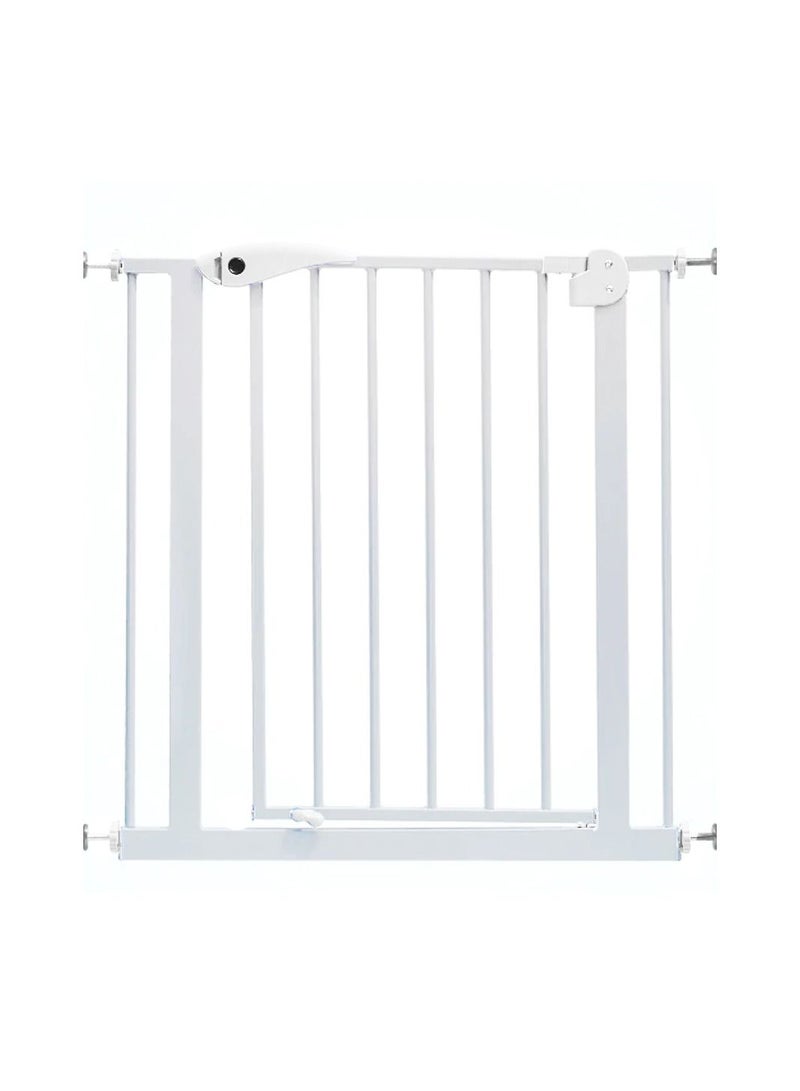 BabySafe بوابة أمان معدنية للأطفال مع امتداد 10 سم - أبيض - Image 2