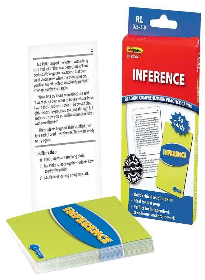 Edupress Reading Comprehension Cards, Inference, Lvl: 3.5-5.0 (EP-3064) - Image 3