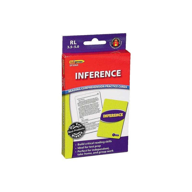 Edupress Reading Comprehension Cards, Inference, Lvl: 3.5-5.0 (EP-3064) - Image 1
