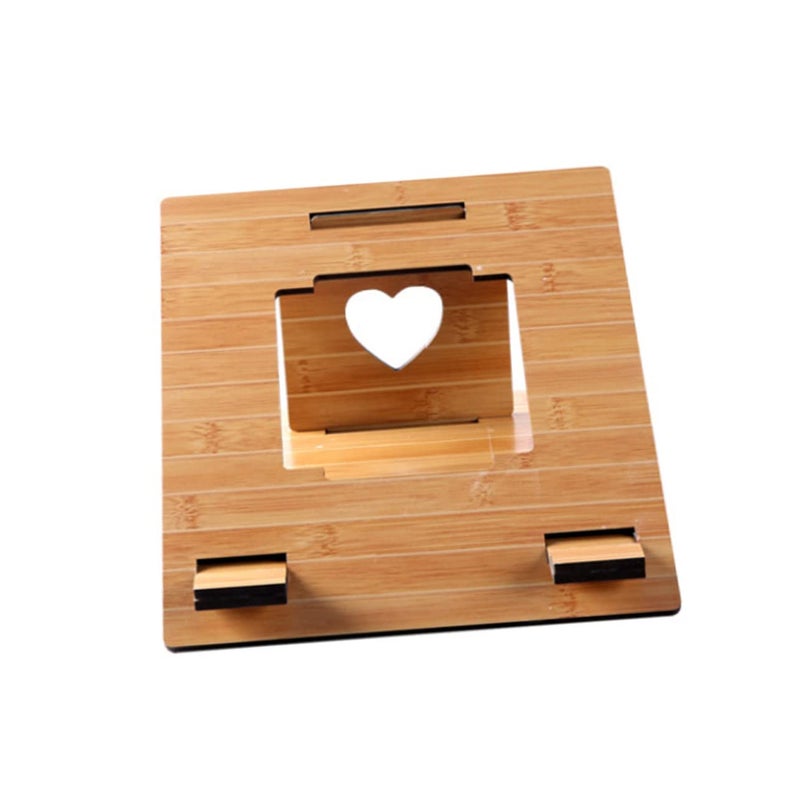 Portable Wooden Laptop Stand Lightweight Durable Desk Shelf For Home Office Work Study - Image 2