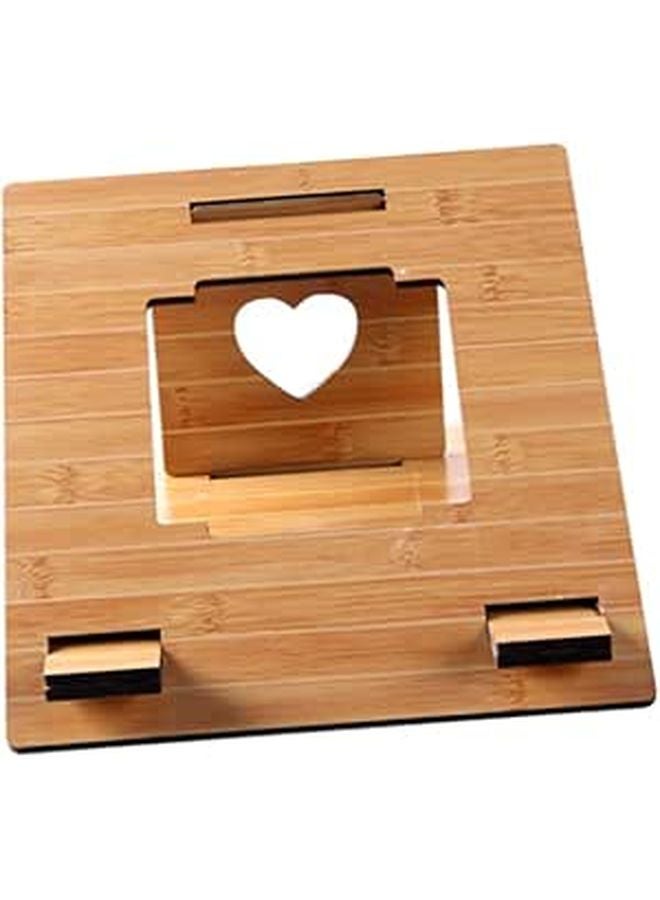 Portable Wooden Laptop Stand Lightweight Durable Desk Shelf For Home Office Work Study - Image 1