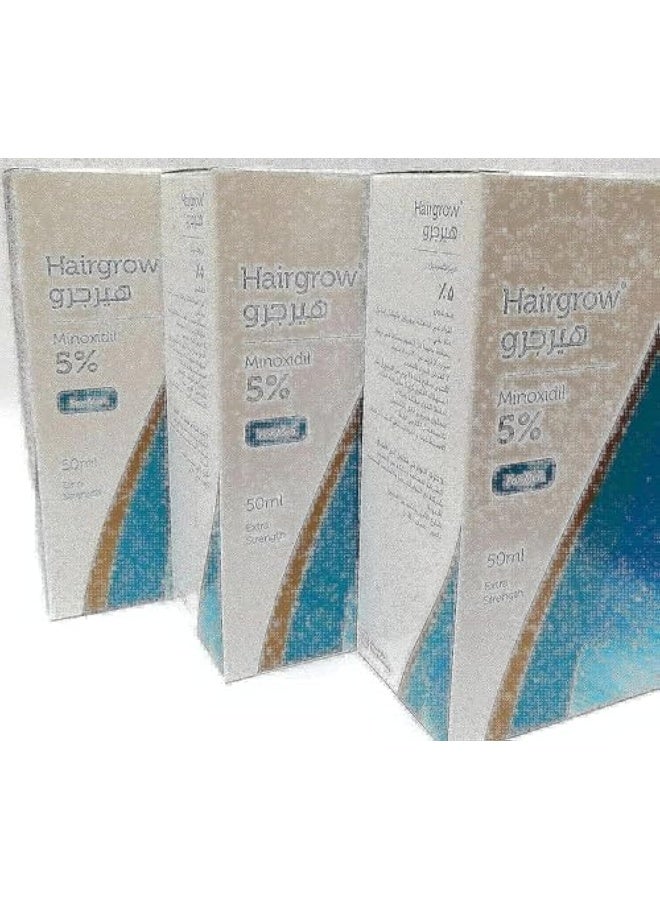 هيرجرو دار الدواء نمو الشعر 5 ٪ مينوكسيديل 3 أشهر العرض (3 زجاجات * 50 مل) - Image 1