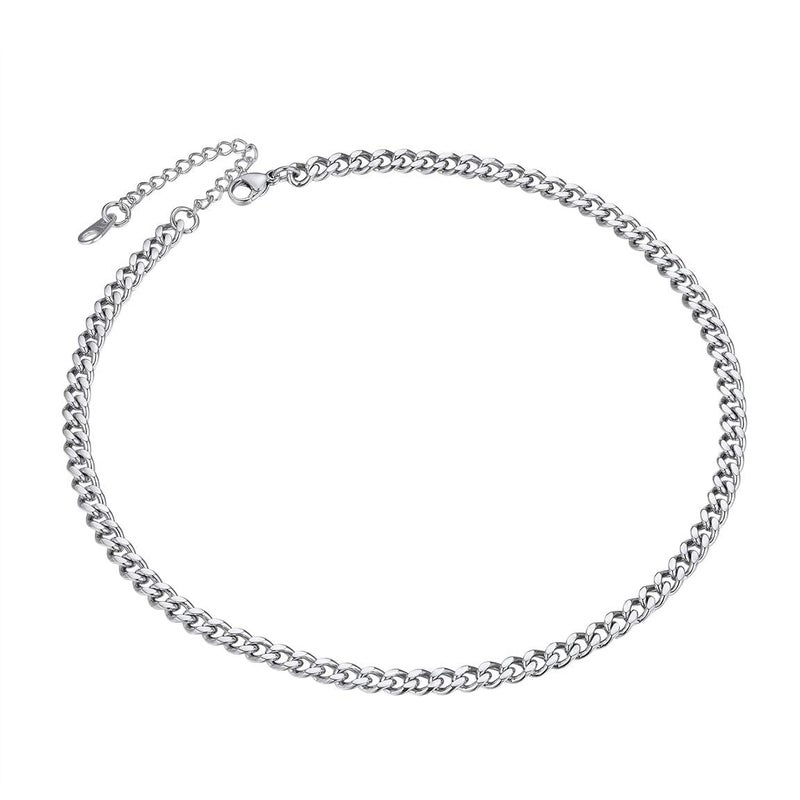 ChainsPro Thin Male Chain Stainless Steel Choker for Women 14 inch Mens Gifts - Image 1