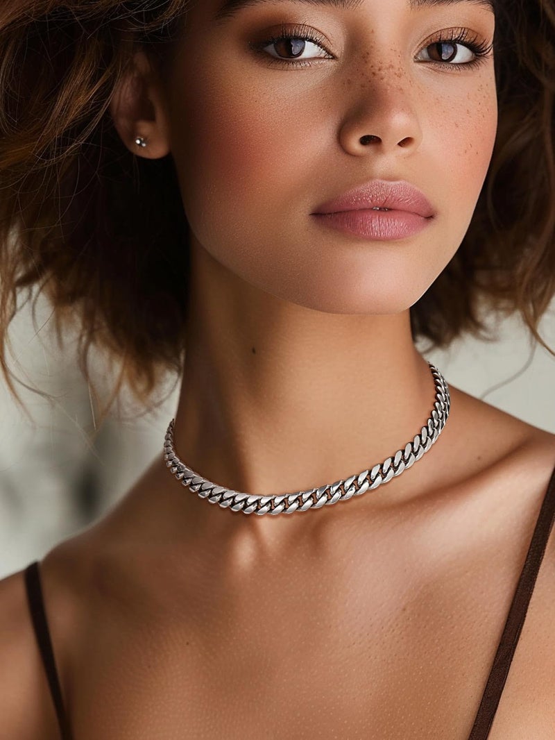 ChainsPro Thin Male Chain Stainless Steel Choker for Women 14 inch Mens Gifts - Image 2