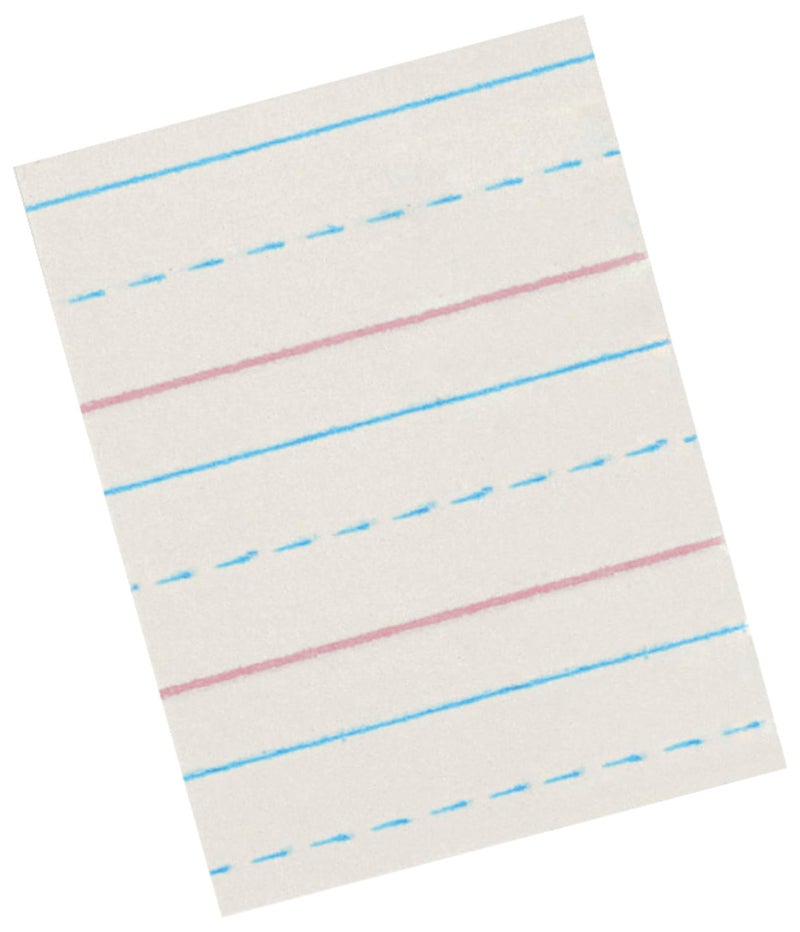 School Smart Zaner-Bloser Writing Paper, Handwriting Practice Lined Paper, Grade 2 to 3 Learning, 1/2 Inch Rule, 10-1/2 x 8 Inches, 500 Sheets - Image 1