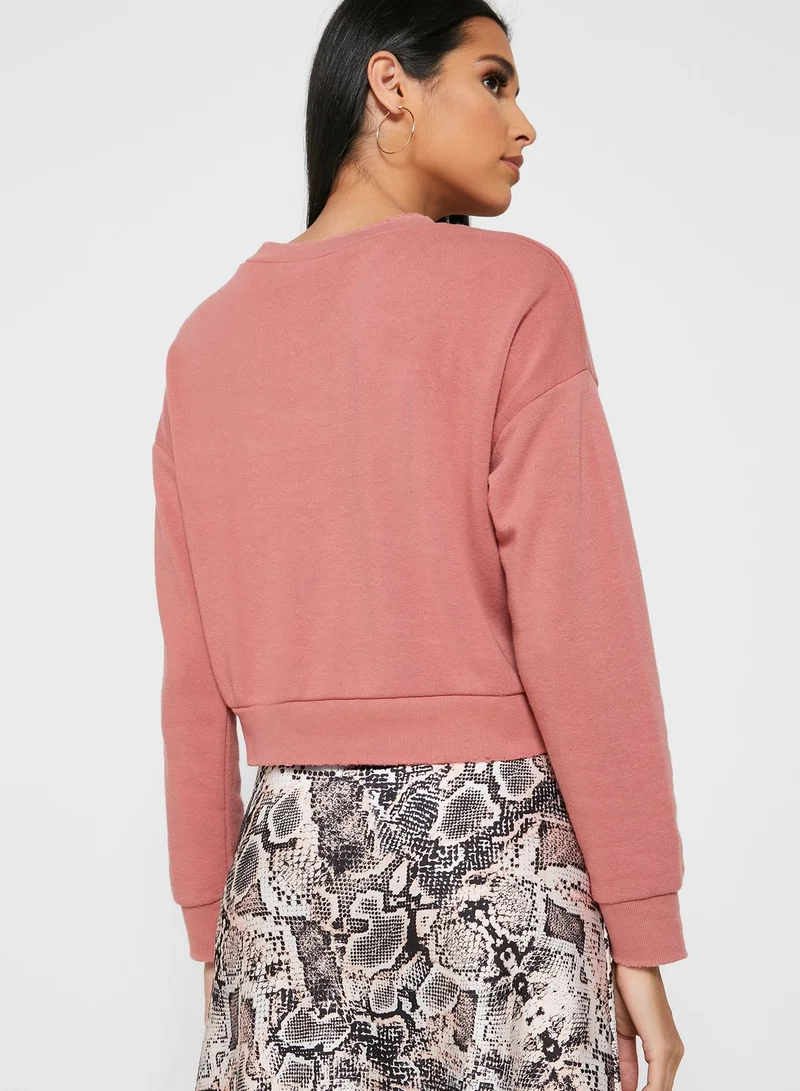 FOREVER 21 Crop Sweatshirt