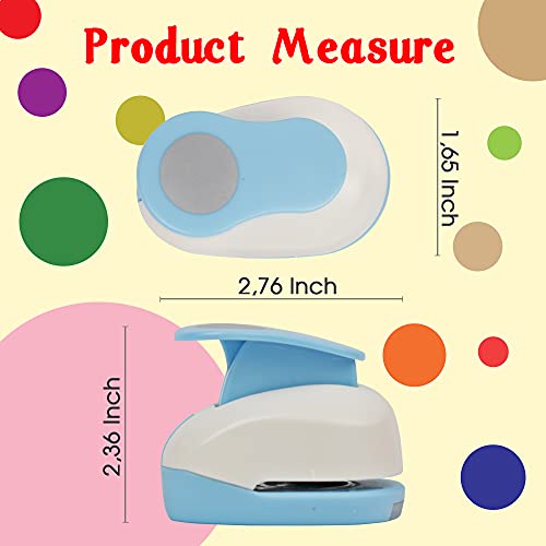 Ecohu Circle Hole Punch for Craft Sizeout 1inch, Paper Punch Shapes, Craft Lever Punch Handmade, Tool for Scrapbook, Festival Cards, DIY Arts. Use 80-200g Craft Paper. - Image 4
