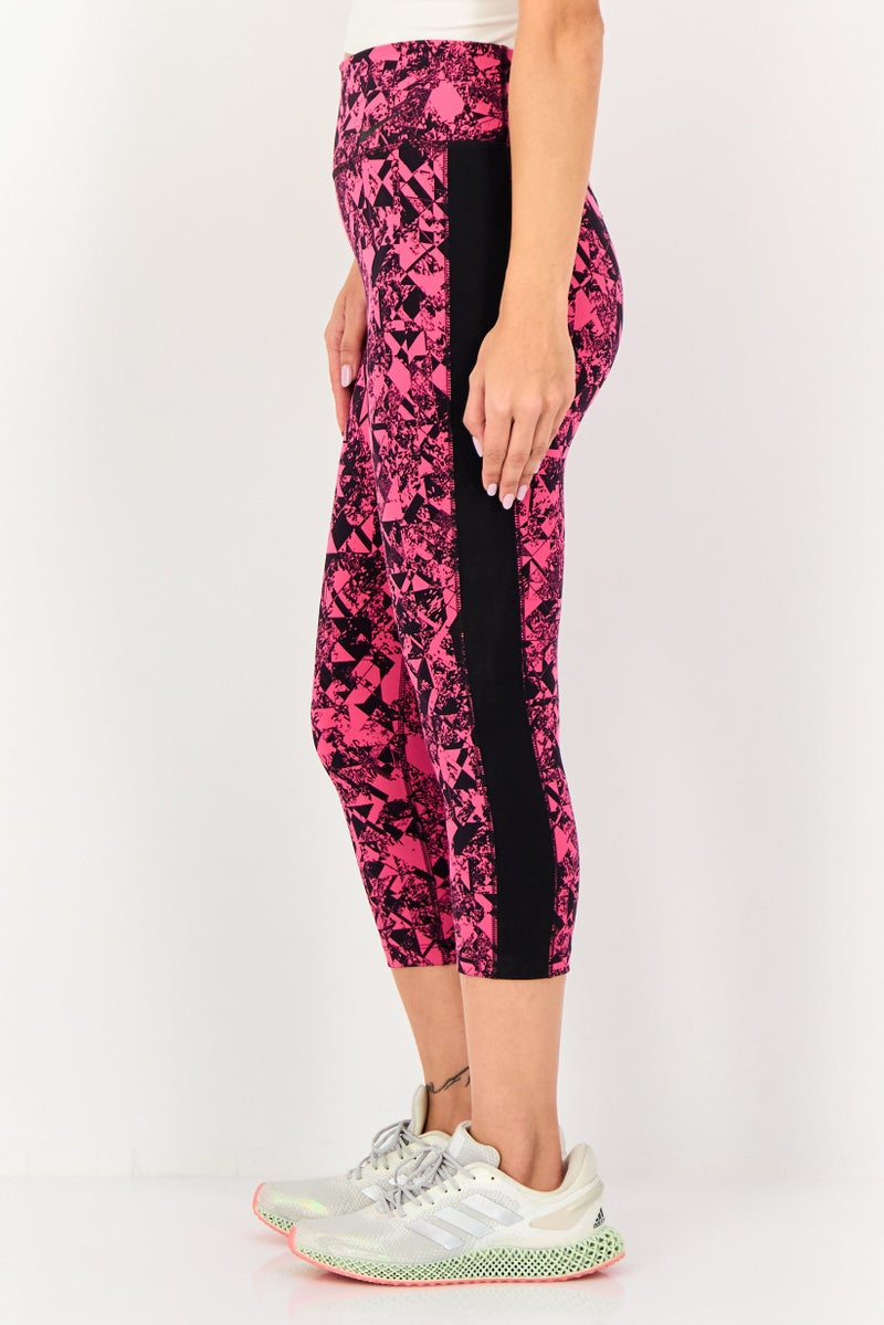 Nike Women Tight Fit Brand Logo Training Capri Tights, Multicolor - Image 3