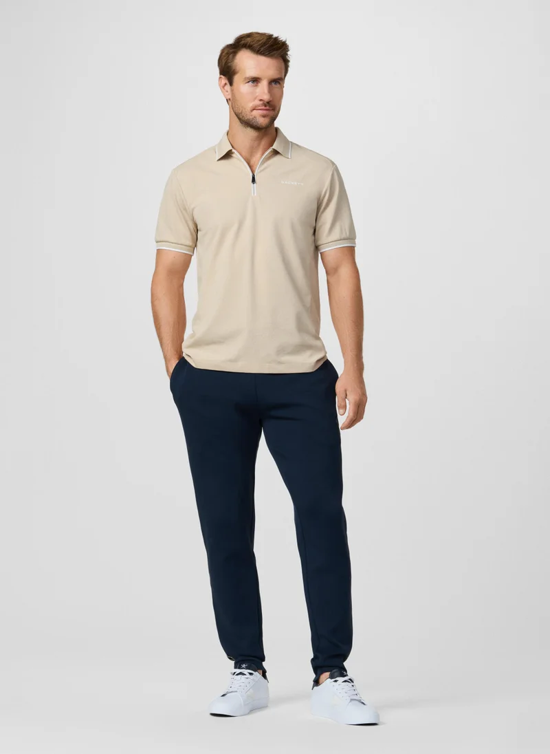 Hackett  Classic Fit Short Sleeve City Zip Polo for Men | Best Price UAE