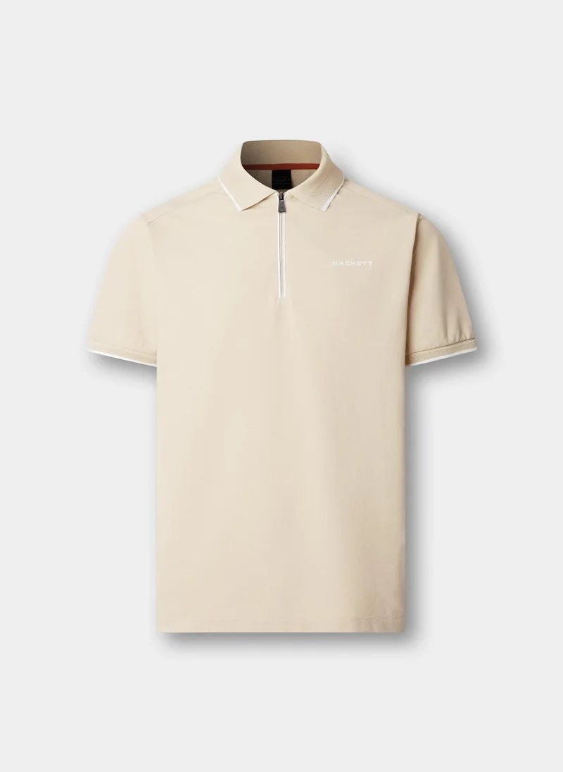 Classic Fit Short Sleeve City Zip Polo
