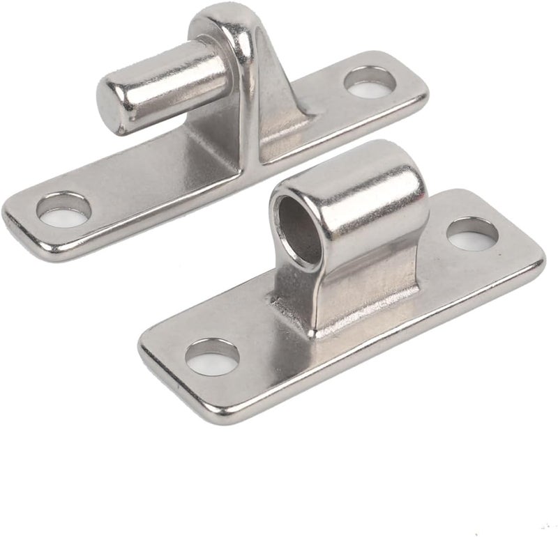 UCDOET 304 Stainless Steel Gate Hinges, Wall Mount Gate Hinge for Farm Gates, Fence Hinges with 5/8'' Heavy Duty Gate Hinge Set Capacity Up to 600lbs (Not Screws) - Image 5