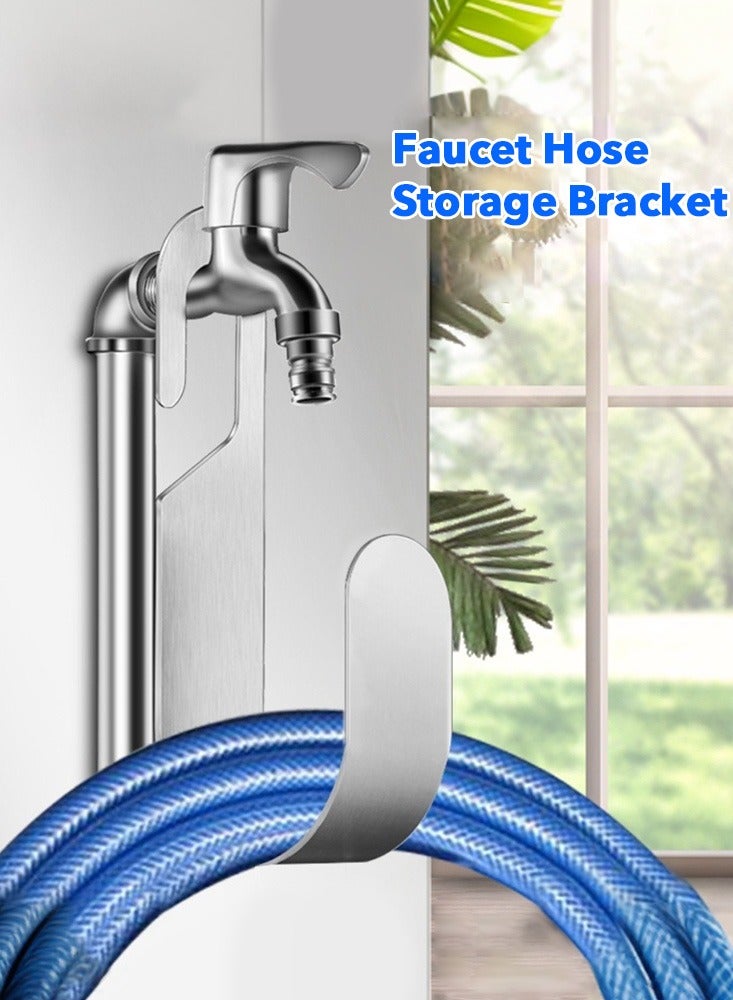304 Stainless Steel Water Hose Pipe Hook Garden Hose Hanger Hook Heavy Duty Water Pipe Holder - Image 5