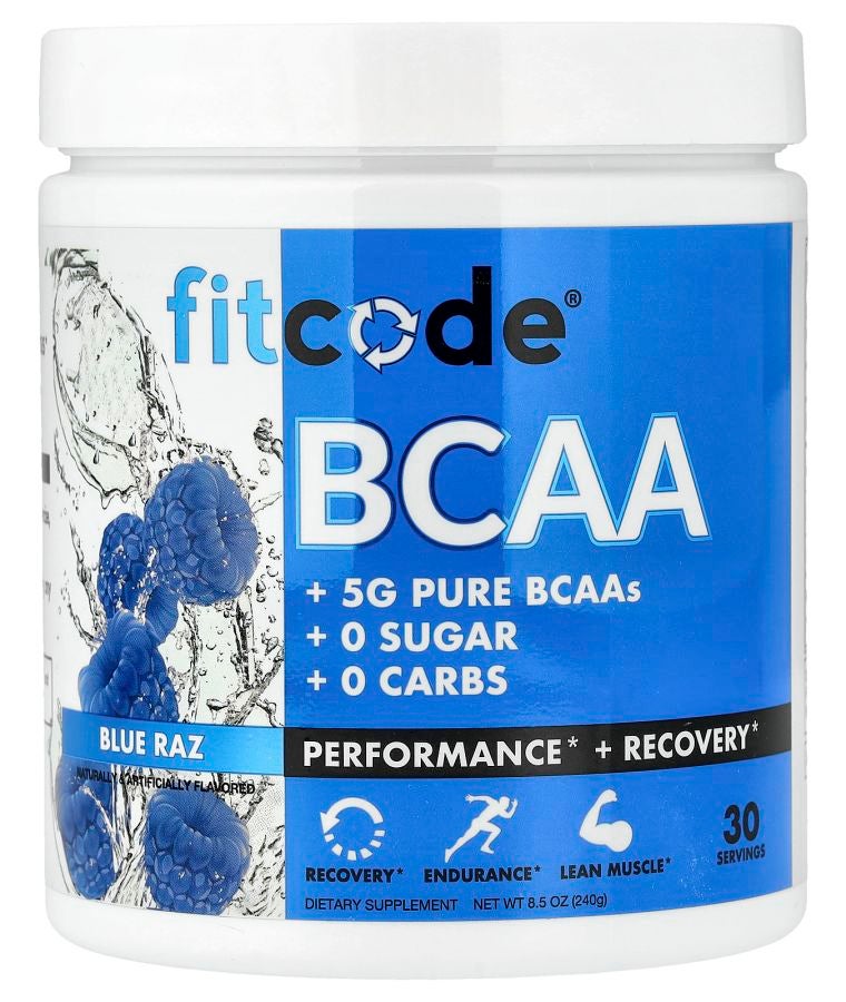 fitcode BCAA Blue Raz 8.5 oz (240 g)