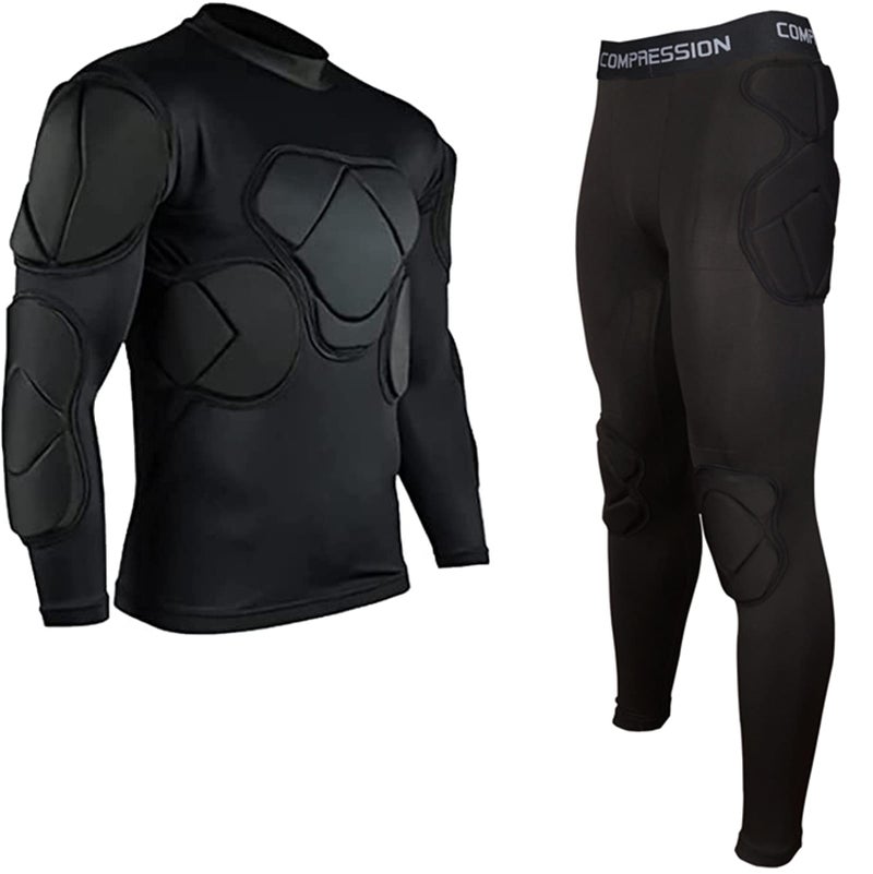 Jellybro Men's Padded Football Protective Gear Set Training Suit for Soccer Basketball Paintball Rib Protector - Image 5