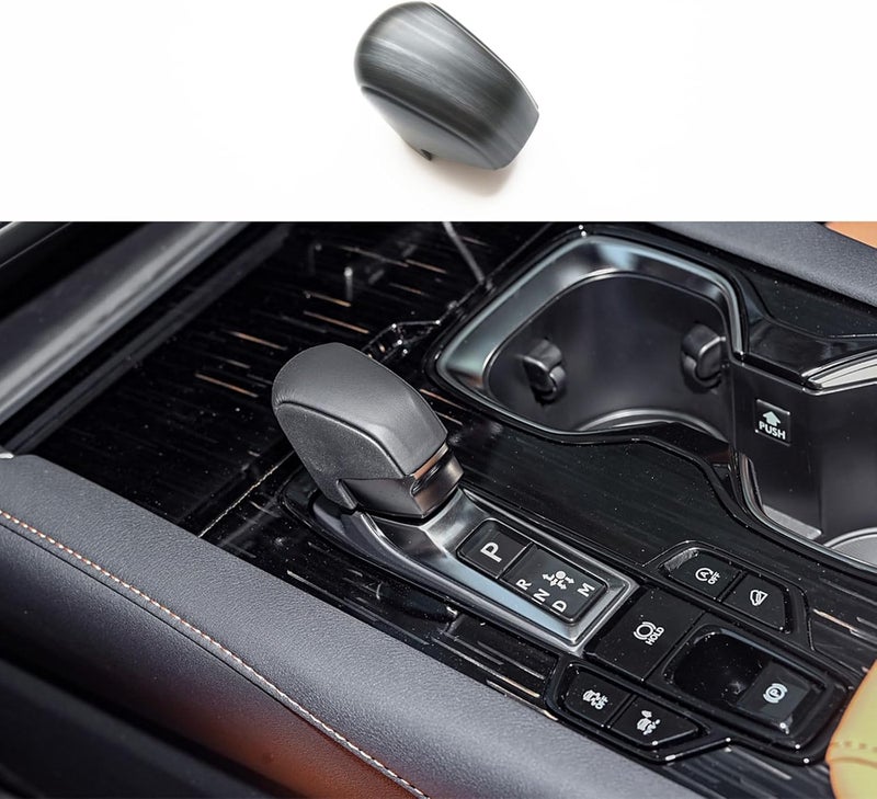 New Interior Trim Center Gear Shift Knob Cover Accessories for Lexus RX 350/500h, NX 250/350/450h (2022-2025) - Black Wood Pattern - Image 1