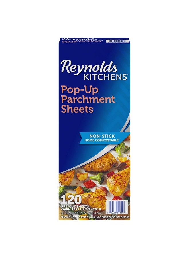 Reynolds Kitchens Pop-Up Parchment Paper Sheets, 10.7x13.75 Inch, 120 Sheets - Image 1