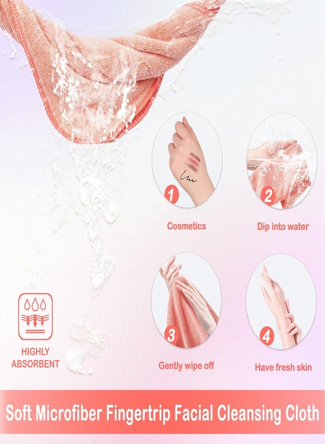 Nugilla Makeup Remover Cloth 12 x 12 Inch, Reusable Makeup Remover Towels for Washing Face, 6 Pack Washable Microfiber Face Cloth Fast Drying Washcloth, Coral - Image 5