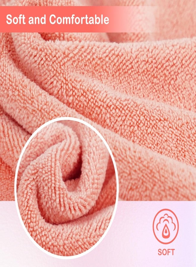 Nugilla Makeup Remover Cloth 12 x 12 Inch, Reusable Makeup Remover Towels for Washing Face, 6 Pack Washable Microfiber Face Cloth Fast Drying Washcloth, Coral - Image 3
