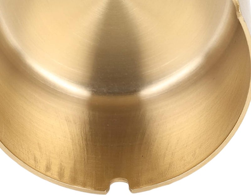 Stainless Steel Ashtray, Thick Plating, Copper Color, 6.8cm Height, 10cm Diameter - Durable Design, Easy to Clean, Ideal for Camping and Home Use - Image 3