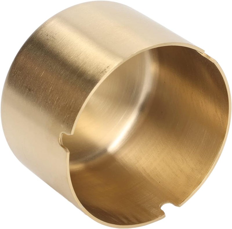 Stainless Steel Ashtray, Thick Plating, Copper Color, 6.8cm Height, 10cm Diameter - Durable Design, Easy to Clean, Ideal for Camping and Home Use - Image 5