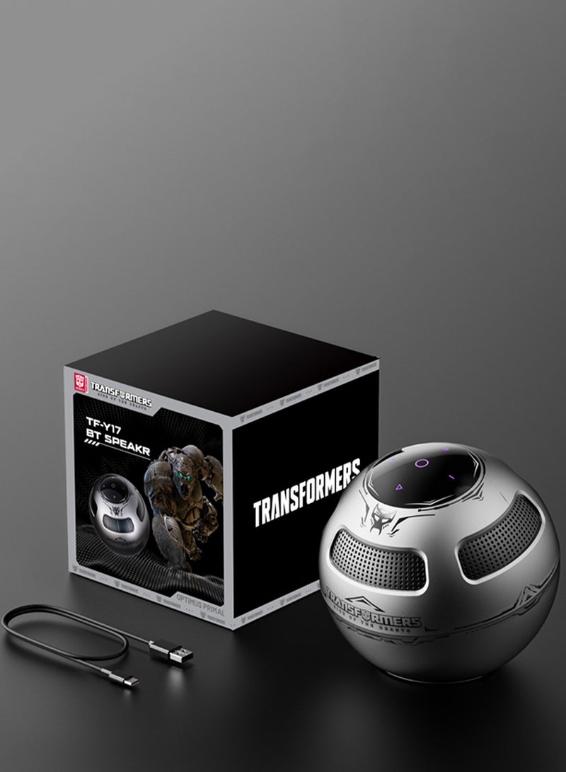 TF-Y17 Wireless Bluetooth Speaker, 8-Hour Battery Life, 3W Output, TWS Stereo Pairing, TF Card Slot, Call Function - Grey
