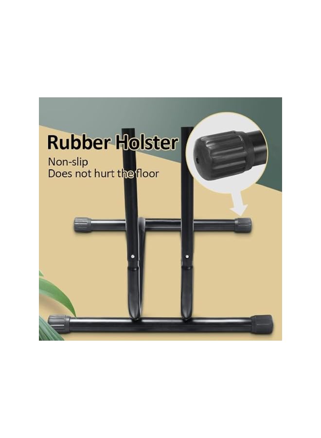 erorex Detachable Bicycle Ground Stand ‚Äì Heavy-Duty L-Type Coated Steel Bike Rack for Mountain and Road Bikes ‚Äì Durable Repair Stand and Parking Holder ‚Äì Easy to Install and Portable (Black Finish) - Image 5