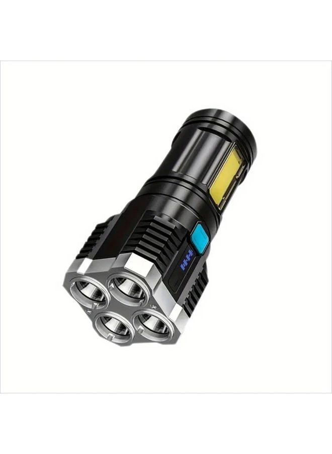 1pc Multi Functional LED Flashlight 4 Mode Brightness For Outdoor Emergency - Image 1