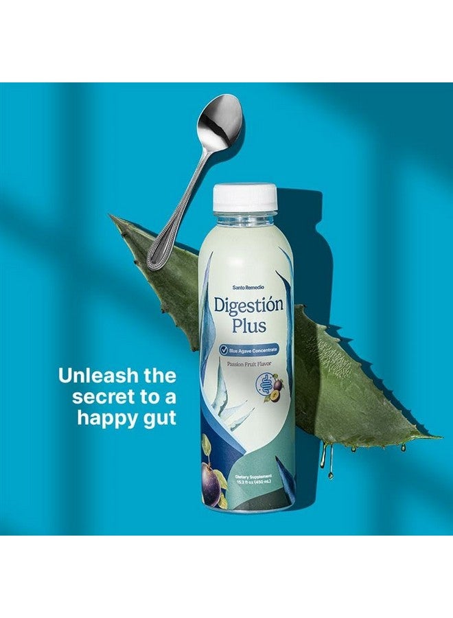 Santo Remedio Santo Remedio Digestion Plus, Concentrated Blue Agave Drink, 30 Servings, Passionfruit Flavor, Vegan, Gluten-Free, Non-GMO, No Added Sugar - Image 5