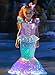 LEDPATY Girls Mermaid Costumes With Bag Little Mermaid Dress for Kids with Accesseries GreenPurple L45T - Image 3