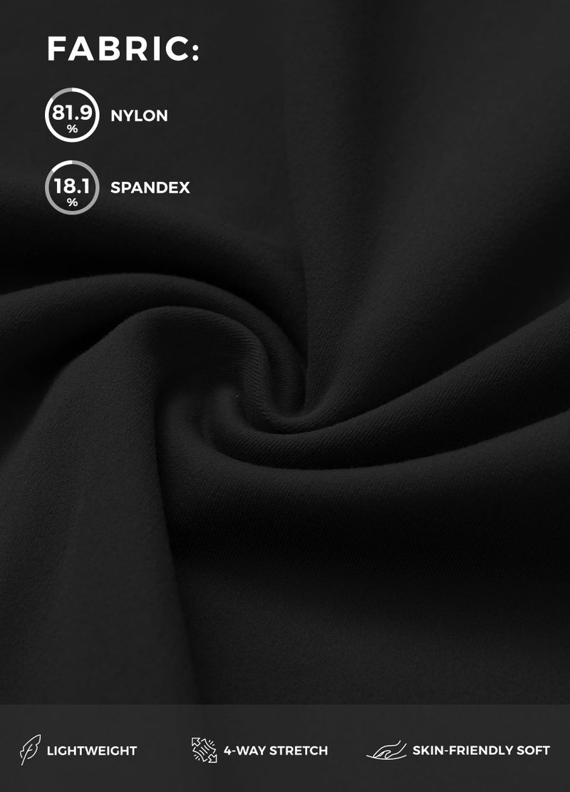 Willit سروال يوغا نسائي واسع الساقين من ويليت - سروال عمل مرن غير رسمي مع جيوب - خصر عالي 30" أسود L - Image 4