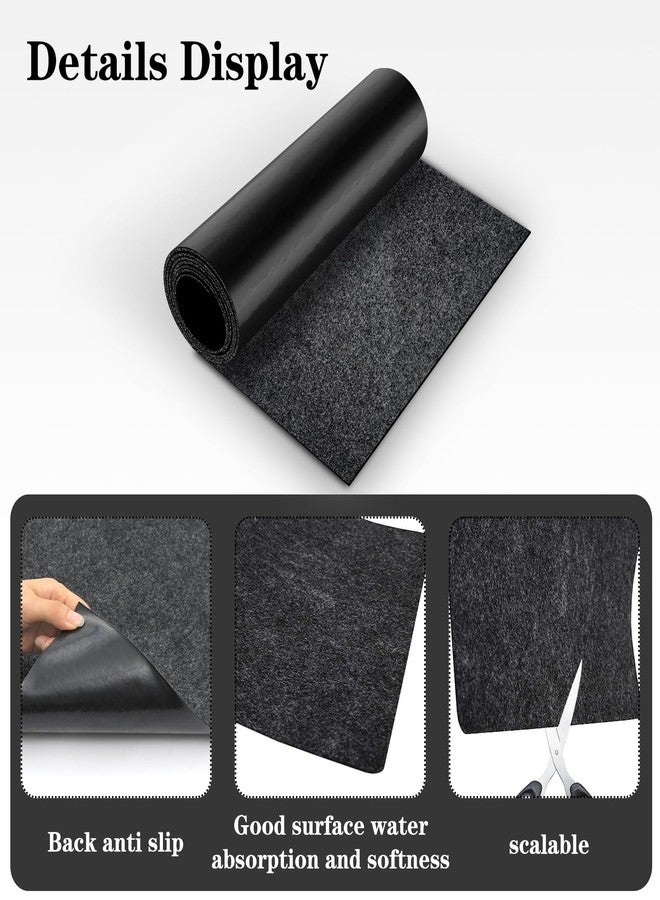 LYMOI Pools Floor Pathways Mats, Absorb Water Pools Ground Walkways Pads, Slip-Proof Backing Pool Spa Floor Pathways Mats for Above Ground Pools, Spas, Hot Tubs.(10 Ft x 16 Inch), Black - Image 3