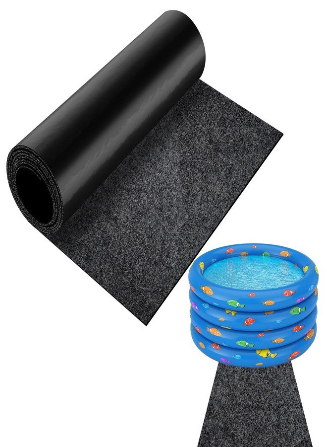 LYMOI Pools Floor Pathways Mats, Absorb Water Pools Ground Walkways Pads, Slip-Proof Backing Pool Spa Floor Pathways Mats for Above Ground Pools, Spas, Hot Tubs.(10 Ft x 16 Inch), Black - Image 1